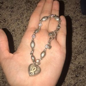 Breast Cancer Charm Bracelet